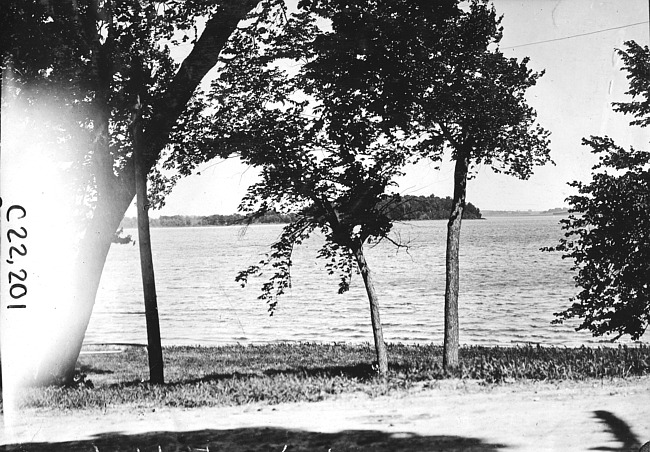 View of Madison Lake, Minn., at 1909 Glidden Tour