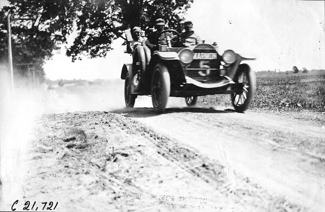 Marmon in Marmon car at 1909 Glidden Tour