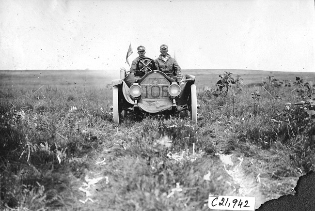 Frank Steinman and the Hupmobile, at the 1909 Glidden Tour