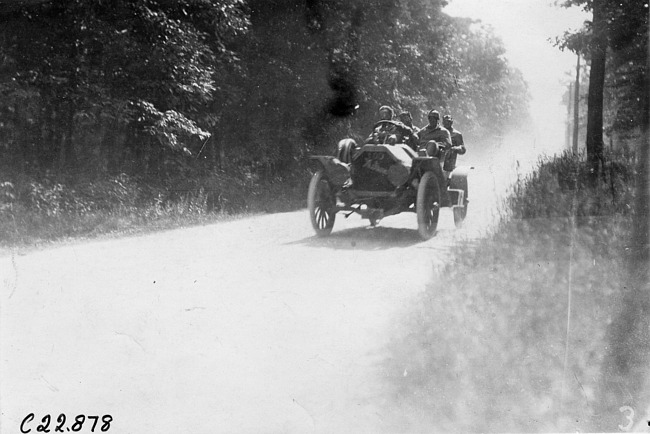 Moline car #100 near Silver Creek, Neb., at the 1909 Glidden Tour