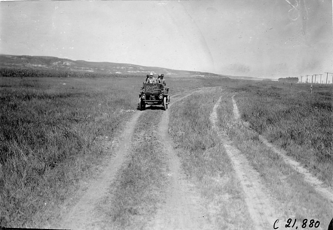 Rapid truck on the prairie near Paxton, Neb., at the 1909 Glidden Tour