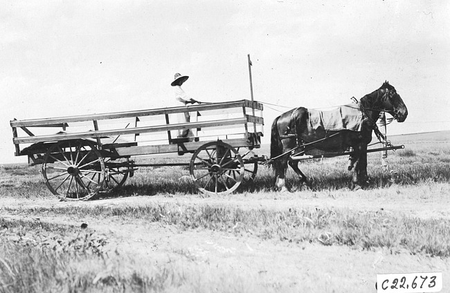 Miss Verne Starr, Colorado settler, at the 1909 Glidden Tour