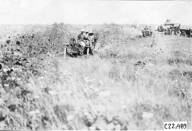 Moline cars on the Colorado prairie, at 1909 Glidden Tour