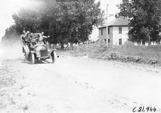 Studebaker car #79 on the road to Denver, Colo., at the 1909 Glidden Tour
