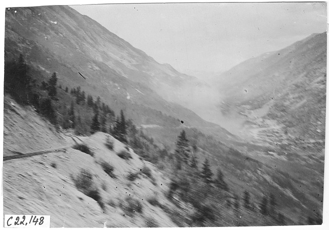 View of Georgetown Mountain in Colo., at 1909 Glidden Tour