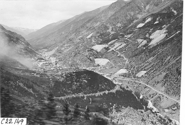 View of Georgetown Mountain in Colo., at 1909 Glidden Tour