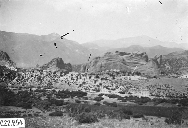 Mountains in Colo., at 1909 Glidden Tour