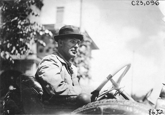 W.F. Winchester in Pierce car in Colorado Springs, Colo., at the 1909 Glidden Tour