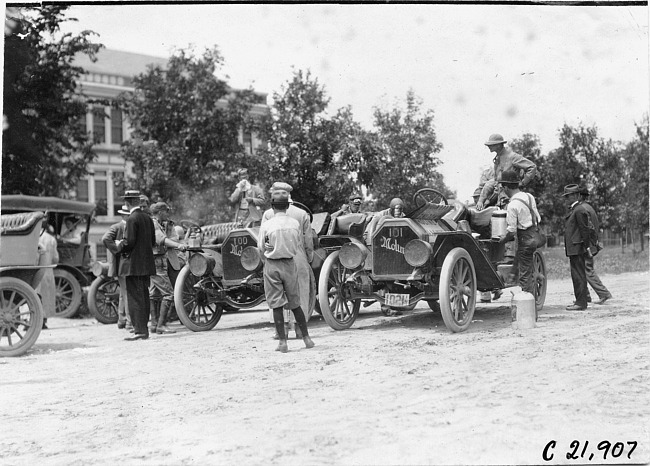 Participants in Colorado Springs, Colo., at the 1909 Glidden Tour