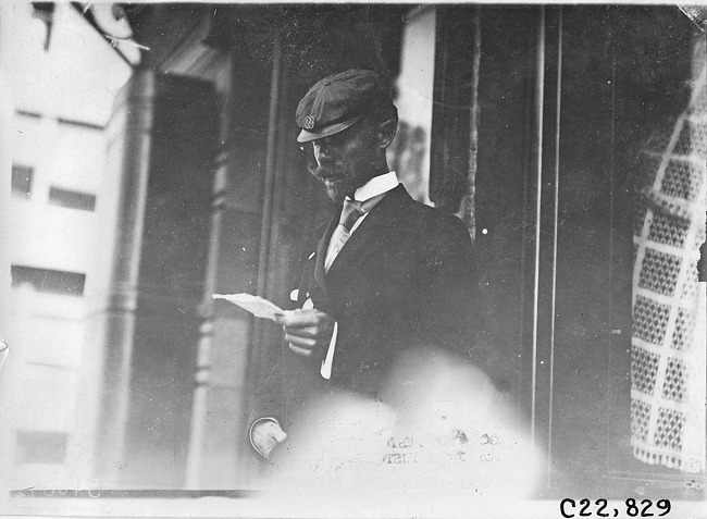 Col. Browne at 1909 Glidden Tour