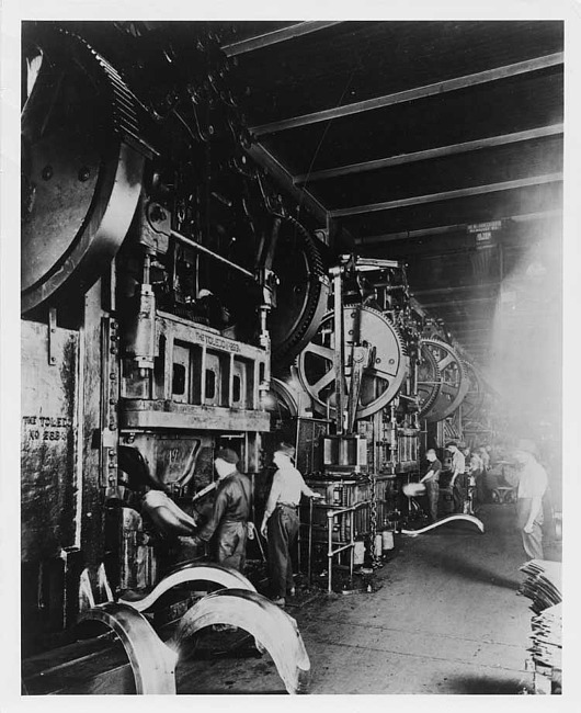 Dodge Brothers pressed steel shop interior