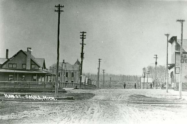 Main Street in Sagola, Michigan