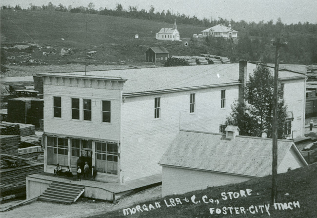 Morgan Lumber and Cedar Company store, Foster City, Mich.