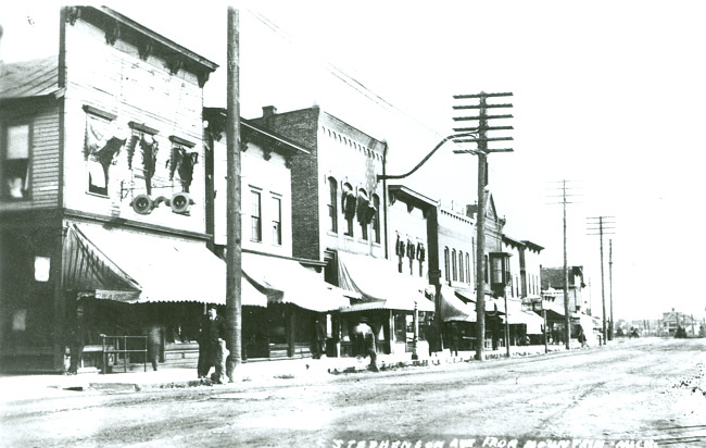 View of the east side of Iron Mountain's South Stephenson Avenue