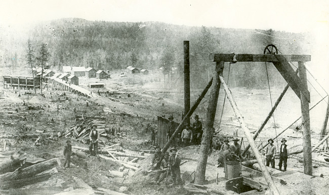 Earliest photograph of Iron Mountain's Chapin Mine