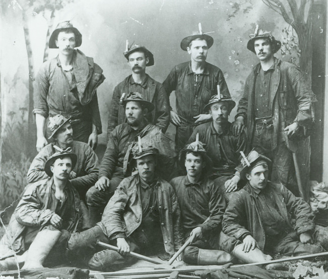 Men who survived mine collapse