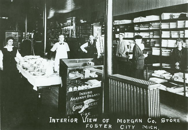 Interior View of Morgan Co. Store, Foster City Mich.