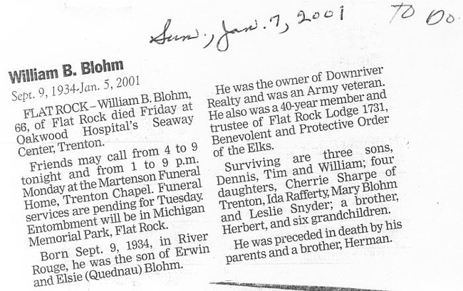 Blohm, William B.