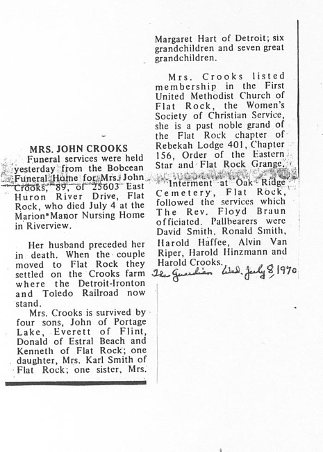 Crooks, Mrs. John