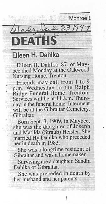 Dahlka, Eileen H.