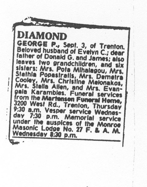 Diamond, George P.