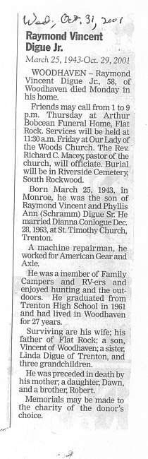 Digue, Raymond Vincent Jr.