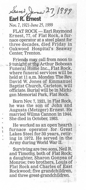 Ernest, Earl R.