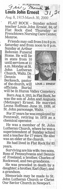 Ernest, Louis John