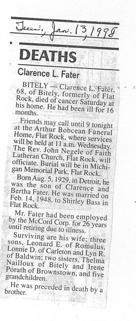Fater, Clarence L.
