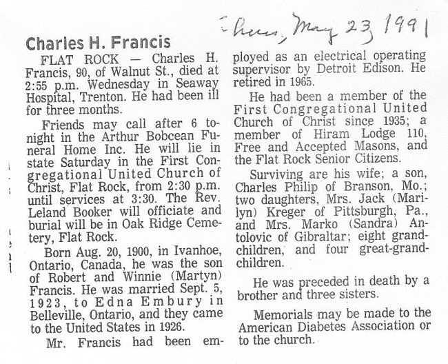 Francis, Charles H.