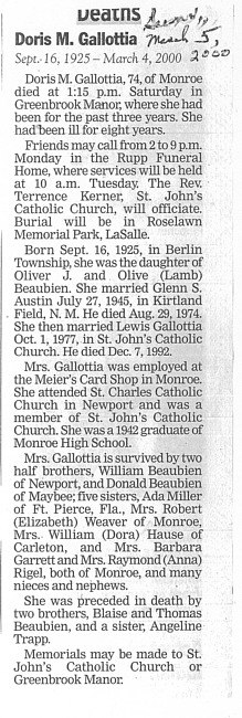 Gallottia, Doris M.