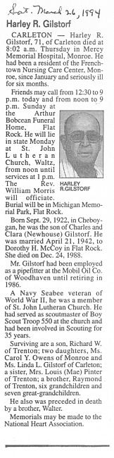 Gilstorf, Harvey R.