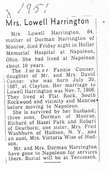 Harrington, Mrs. Lowell