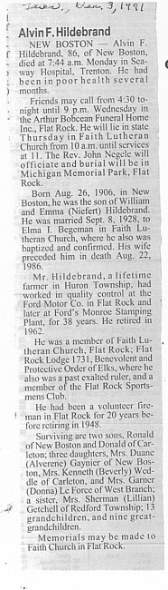 Hildebrand, Alvin F.