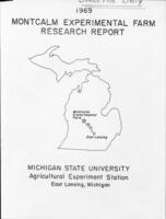 Montcalm Experimental Farm research report. (1969)