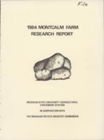 Montcalm Farm research report. (1984)