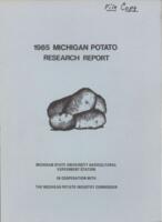 Michigan potato research report. (1985)