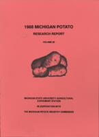 Michigan potato research report. Vol. 20 (1988)