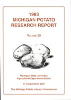 Michigan potato research report. Vol. 25 (1993)
