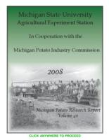 Michigan potato research report. Vol. 40 (2008)