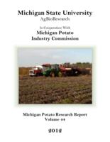 Michigan potato research report. Vol. 44 (2012)