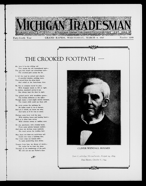 Michigan tradesman. Vol. 44 no. 2268 (1927 March 9)