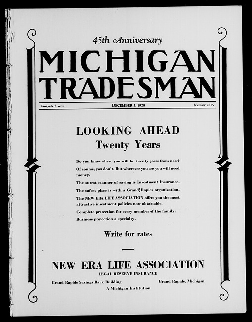 Michigan tradesman. Vol. 46 no. 2359 (1928 December 5)