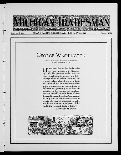 Michigan tradesman. Vol. 46 no. 2370 (1929 February 20)