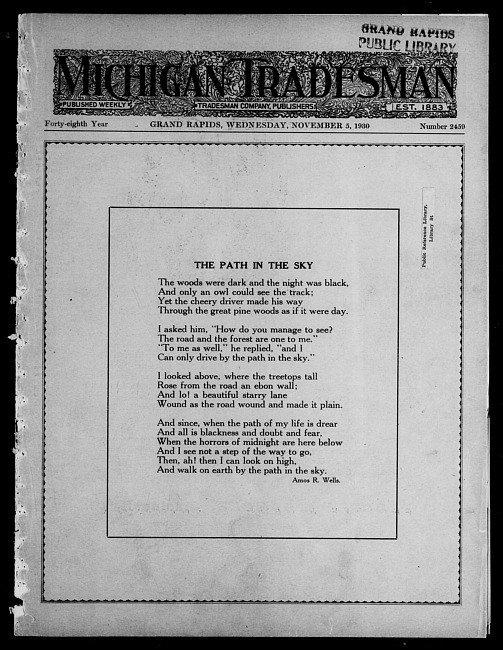 Michigan tradesman. Vol. 48 no. 2459 (1930 November 5)