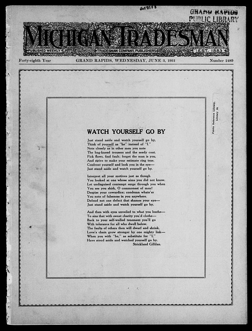 Michigan tradesman. Vol. 48 no. 2489 (1931 June 3)