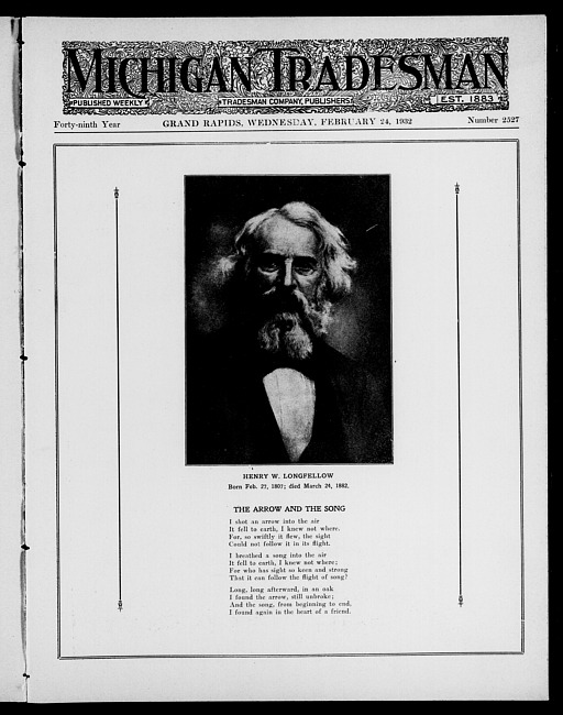 Michigan tradesman. Vol. 49 no. 2527 (1932 February 24)