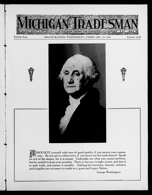 Michigan tradesman. Vol. 50 no. 2578 (1933 February 15)