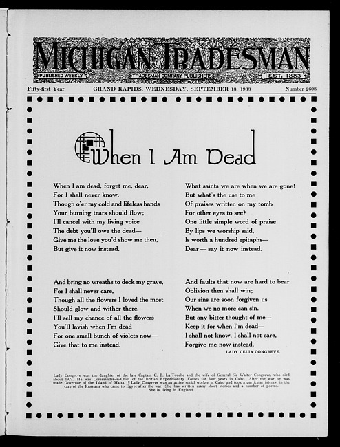 Michigan tradesman. Vol. 51 no. 2608 (1933 September 13)