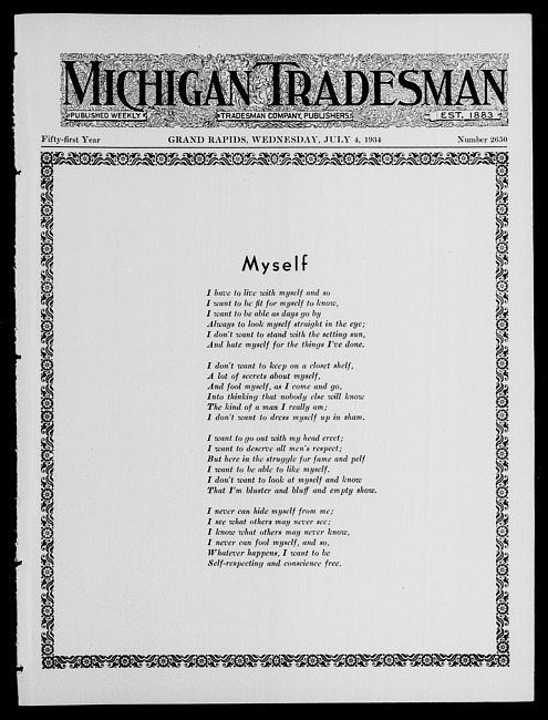 Michigan tradesman. Vol. 51 no. 2650 (1934 July 4)
